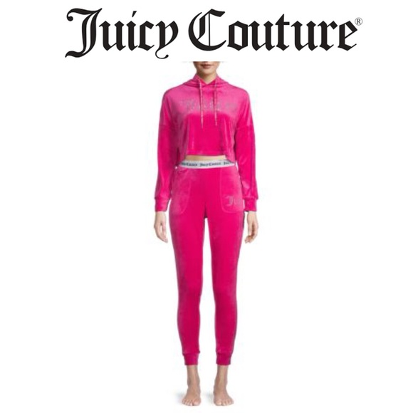 Juicy Couture Set Pink Velour - Picture 1 of 11
